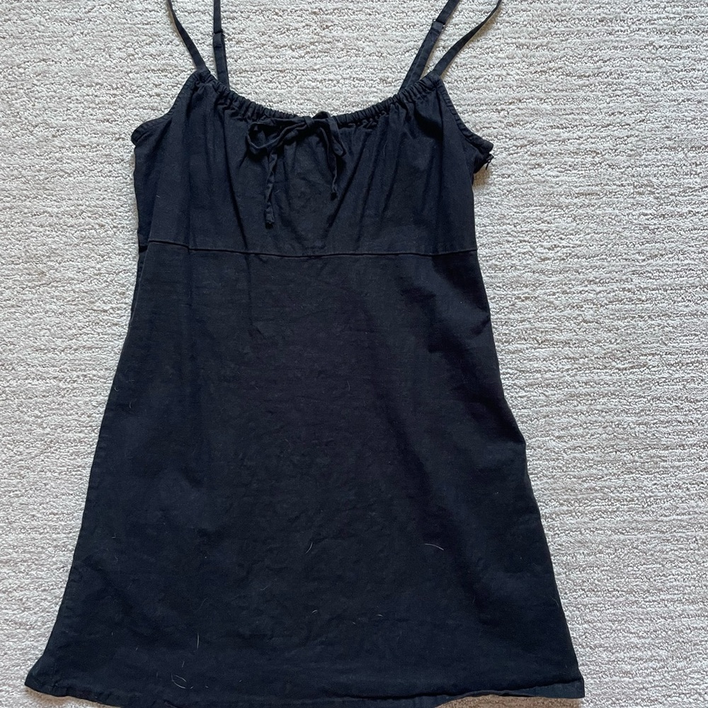 Black Women's Spaghetti Strap Tank Dress